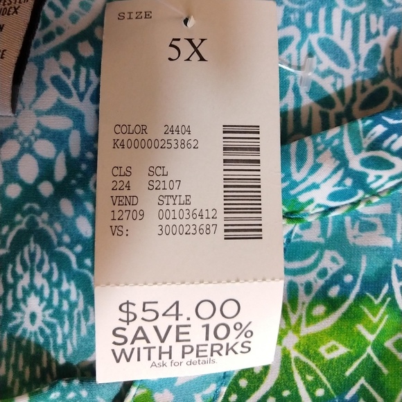 Catherine's Blouse - Size 5X (34-36W) - NWT - Picture 5 of 7